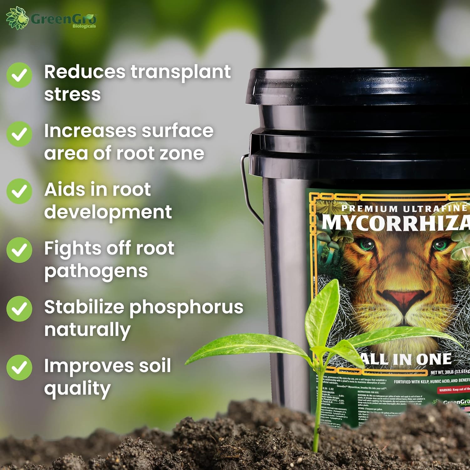 Premium Ultrafine Myco - Mycorrhizal Inoculant & Water Soluble Root Enhancer