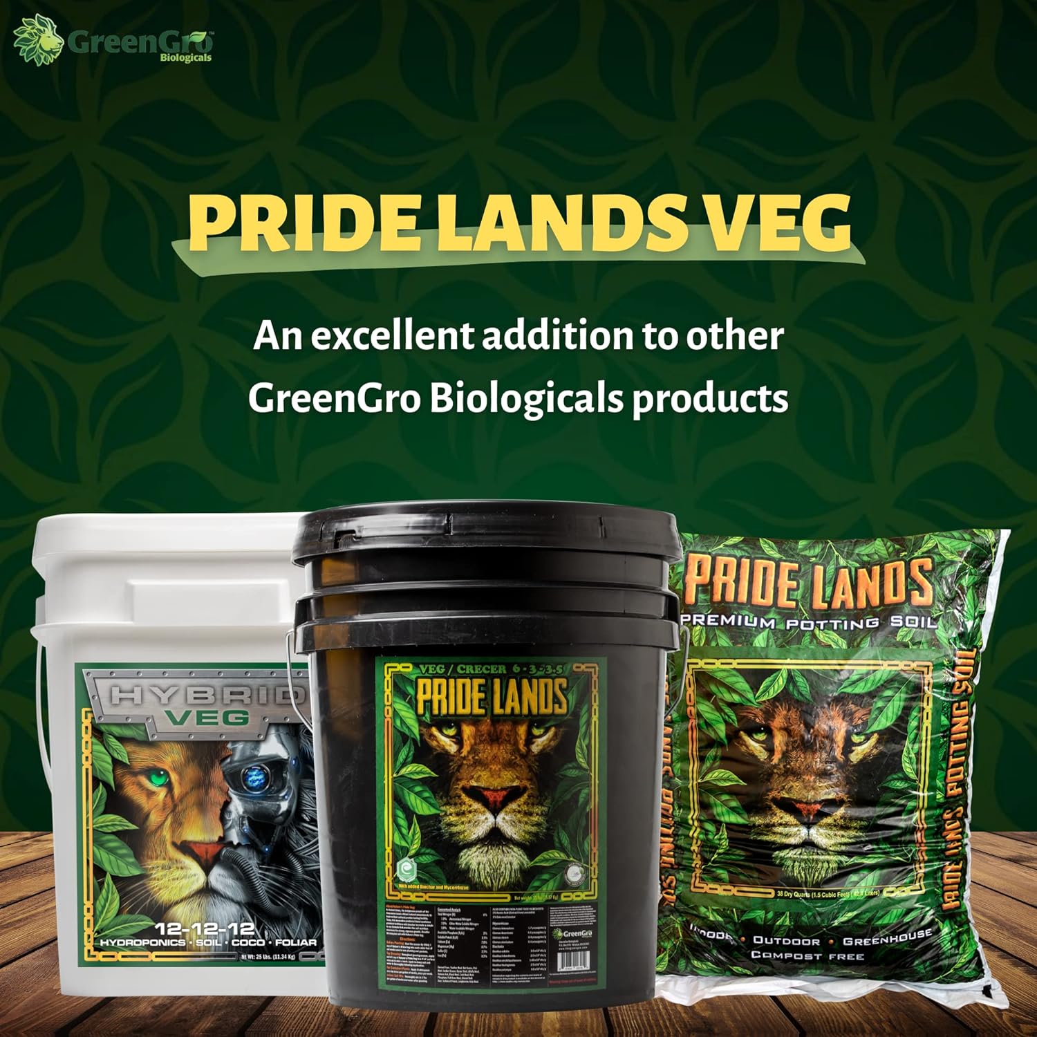 Pride Lands Veg Premium Organic Dry Top Dress Fertilizer for The Vegetative Cycle